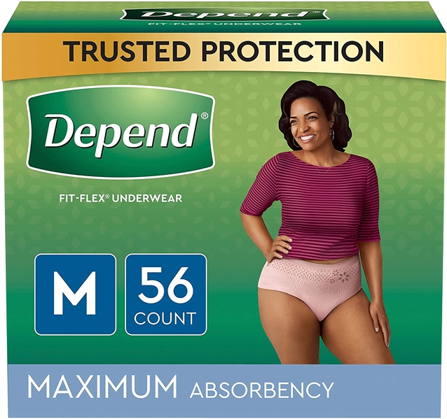 Depend For Women Maximum Protection Medium 56 Ct