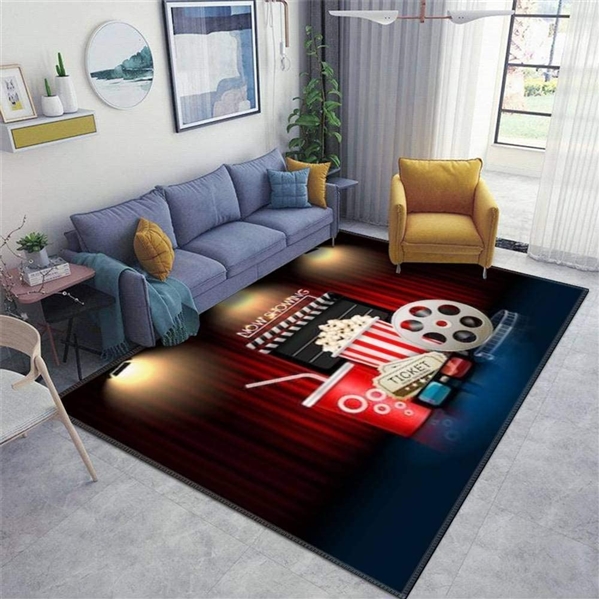 Cinema Movie Theater Area Rug 79 x 55