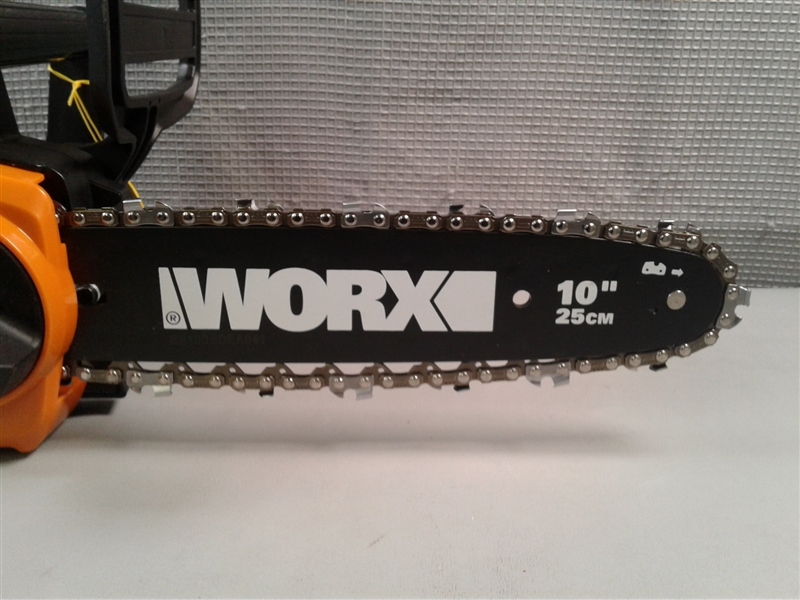 WORX WG309 8 Amp 10 2-In-1 Electric Pole Saw & Chainsaw
