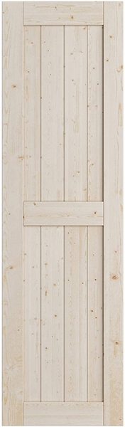 SmartStandard 24in x 84in Sliding Barn Wood Door Pre-Drilled Ready to Assemble