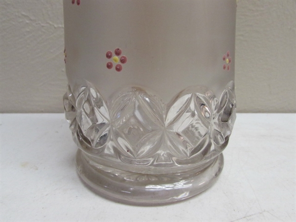 ANTIQUE 1880's CAMPHOR & A GLASS CARAFE