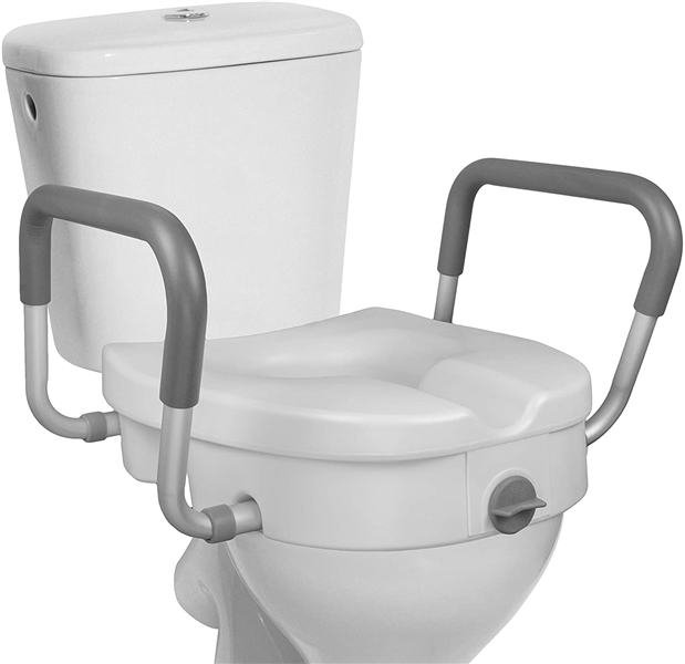 Carex Raised Toilet Seat with Arms