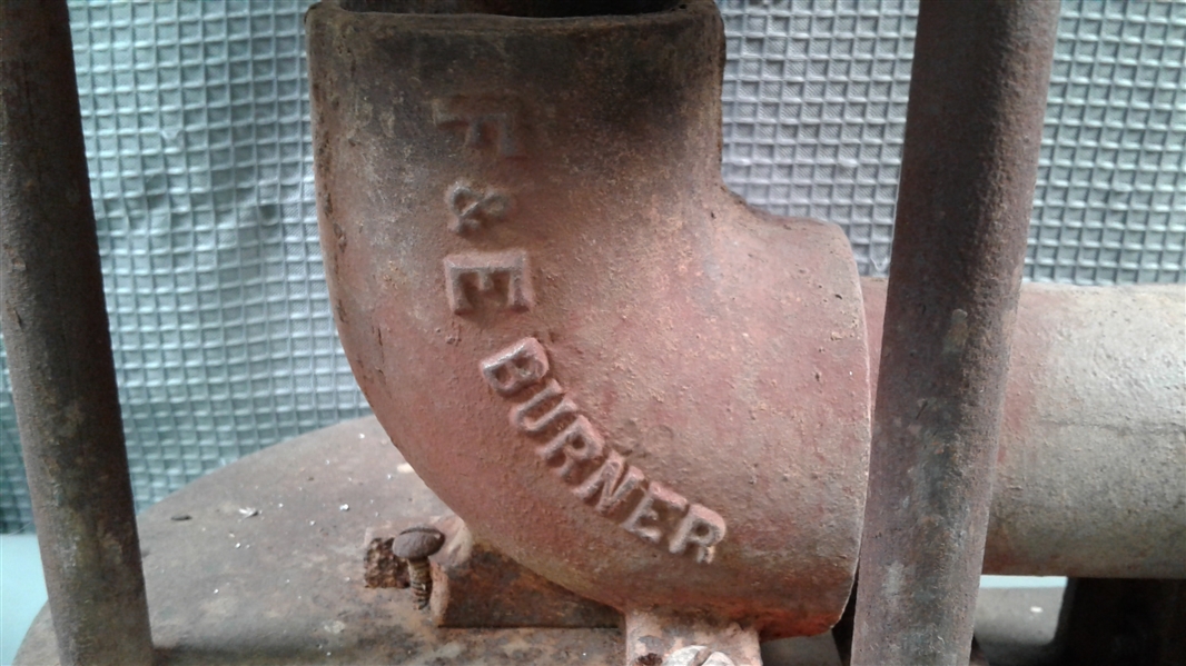 Antique Hollands Smelting Ladle, F & E Smelting Furnace and Pot