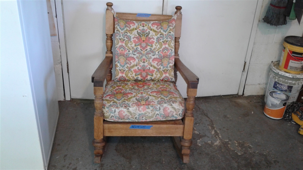 Vintage Wood Rocking Chair