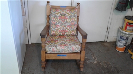Vintage Wood Rocking Chair