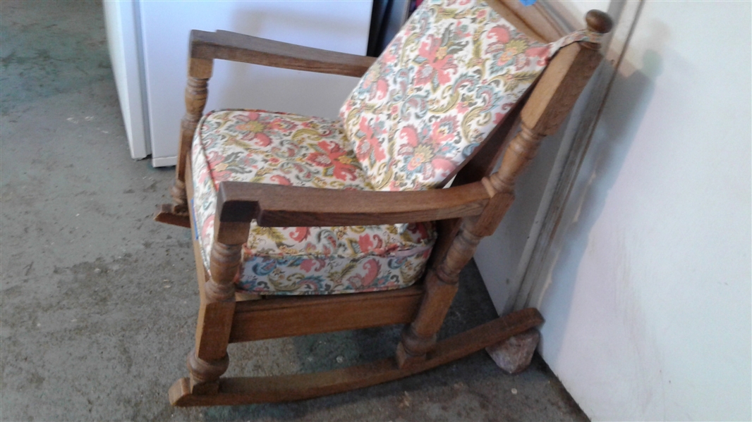 Vintage Wood Rocking Chair