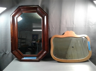2 Vintage/Antique Wall Mirrors