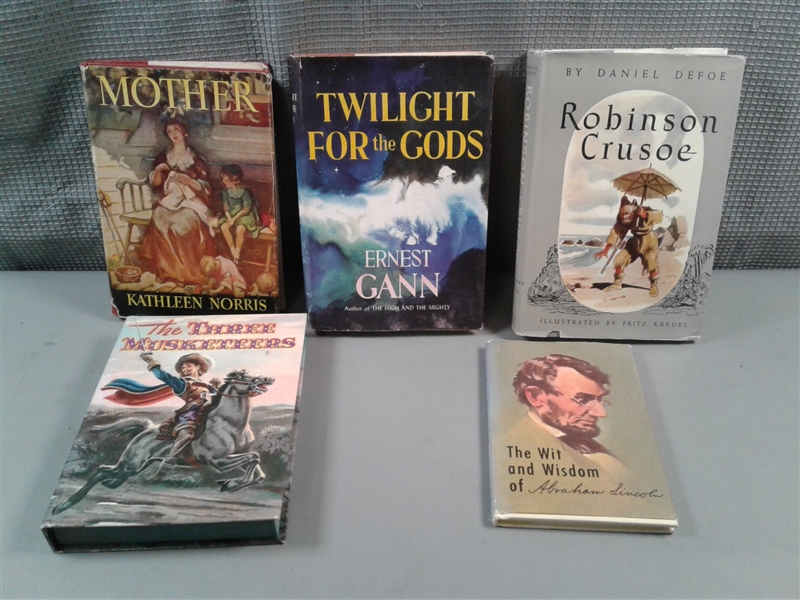 Vintage Books & Magazine- The Real Mother Goose, Robinson Crusoe, The Three Musketeers etc