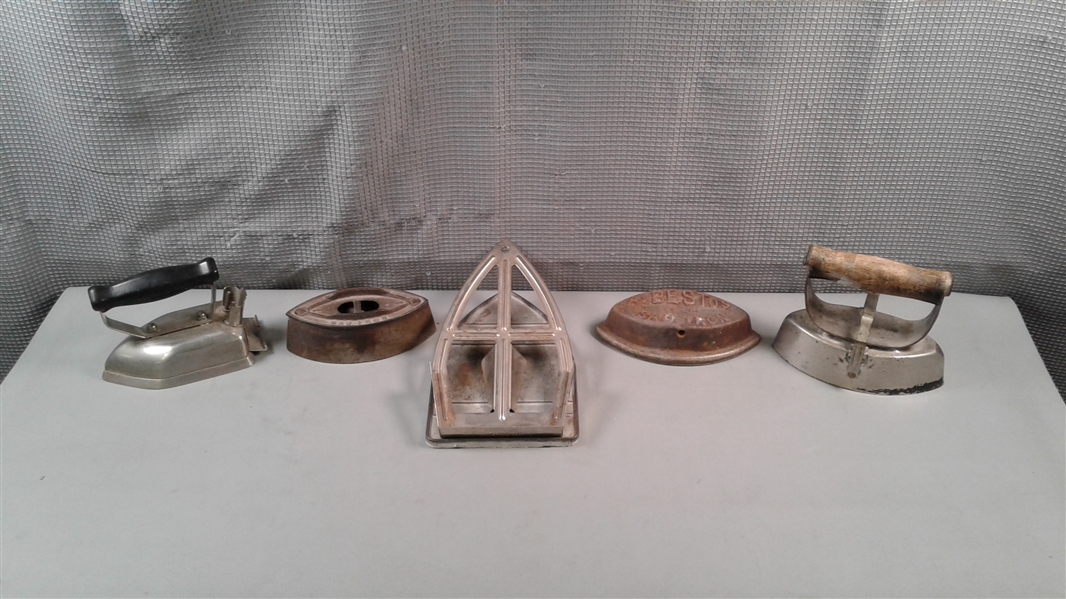 Antique & Vintage Irons & Iron Trays