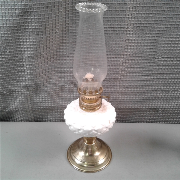 Vintage Small Hurricane Oil Lamps