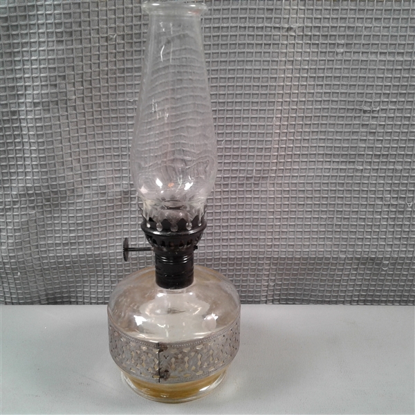 Vintage Small Hurricane Oil Lamps