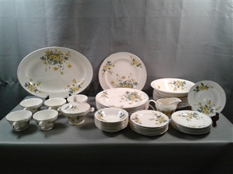 Vintage Discontinued Knowles Buttercup China 47 Piece Set