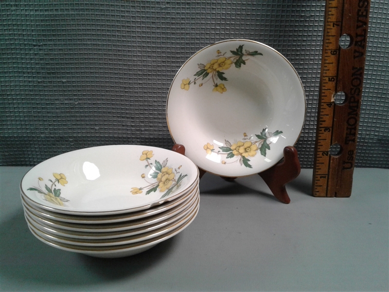 Vintage Discontinued Knowles Buttercup China 47 Piece Set