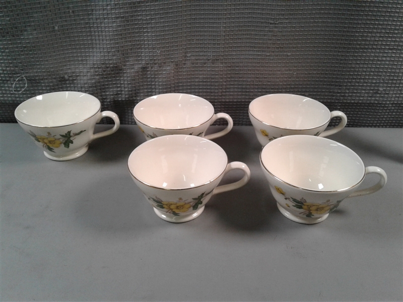 Vintage Discontinued Knowles Buttercup China 47 Piece Set