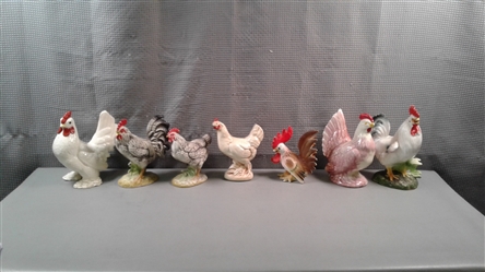 Ceramic Chicken Decor and Cast Bank
