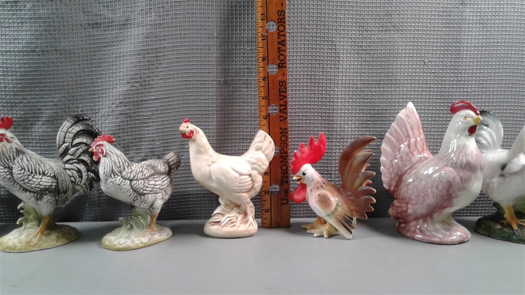 Ceramic Chicken Decor and Cast Bank