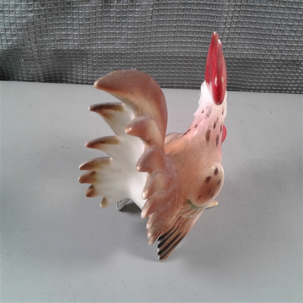 Ceramic Chicken Decor and Cast Bank