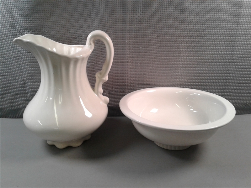 Wash Basin And Pitcher 