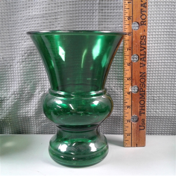 Vintage Green Glass