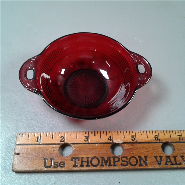 Vintage Red Glass