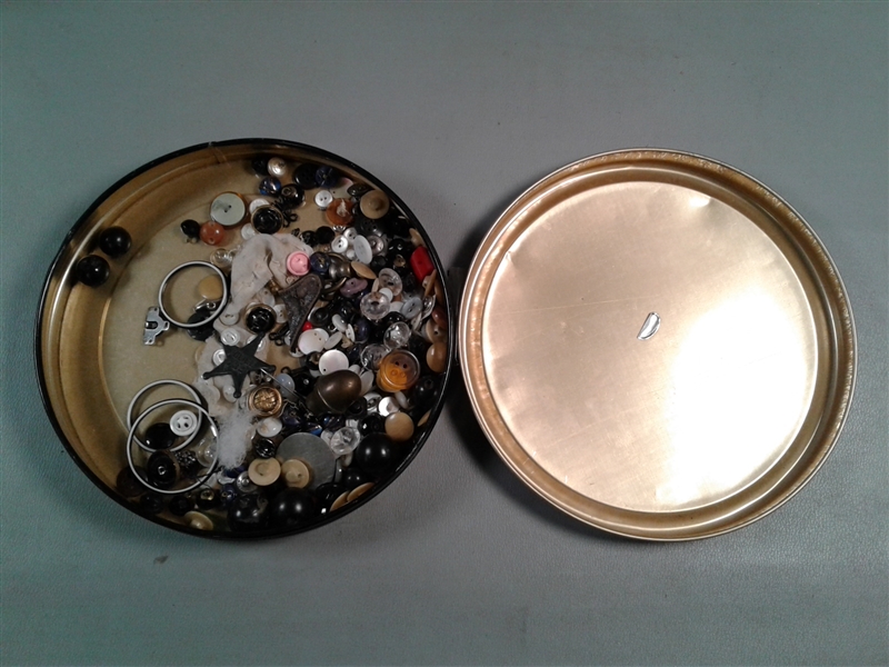 Vintage/Antique Tin Collection & Buttons