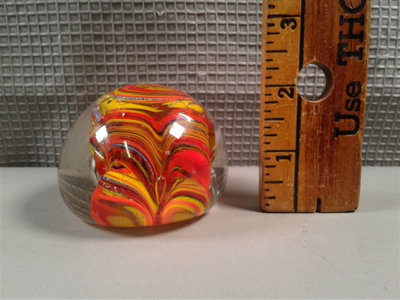 Lorenzo & Unmarked Glass Paperweights