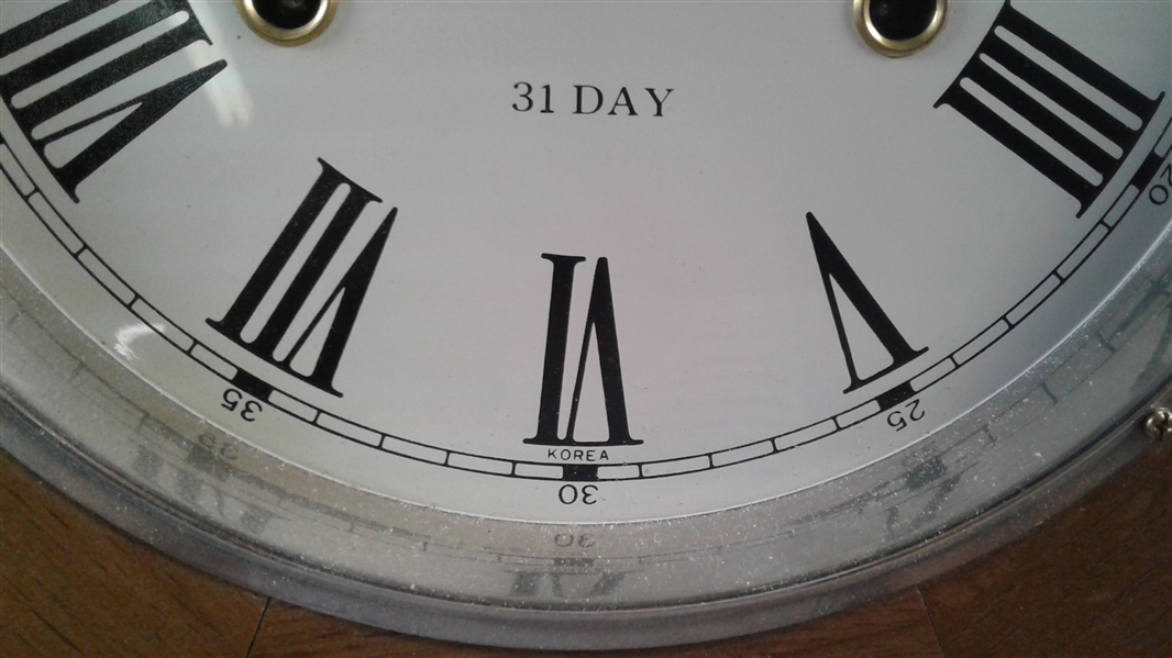 Vintage Legant 31 Day Wall Clock