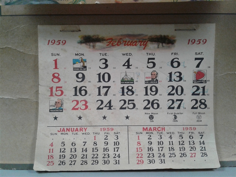 Antique and Vintage Ephemera Calendars