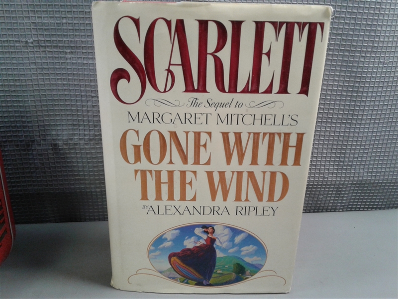 Gone With The Wind Metal Tin and Hardback Scarlett Sequel Book