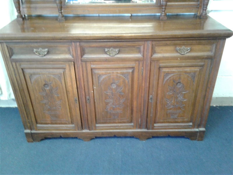 Antique Buffet Cabinet 