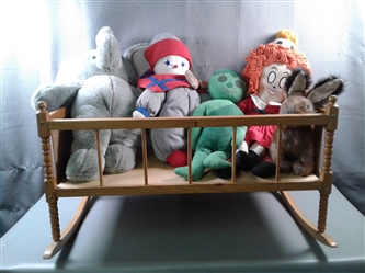Vintage Stuffed Animals and Dolls & Doll Crib