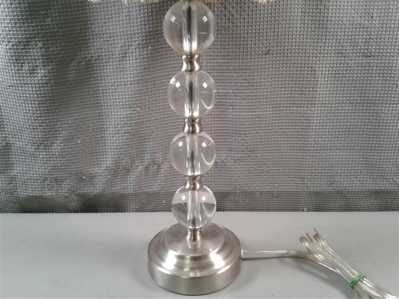 Bubble Table Lamp with Vintage Shade