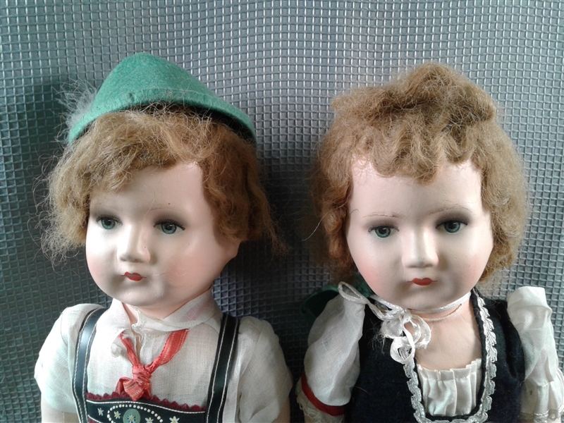 Vintage Hansel and Gretel Dolls