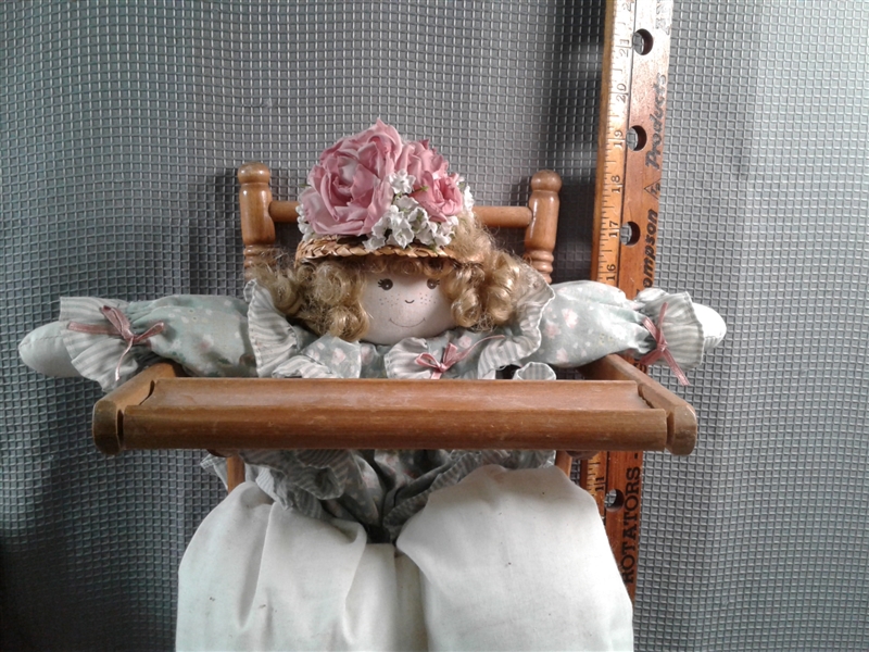 Vintage Doll High Chair and Dolls-Rococo, Mattel etc.