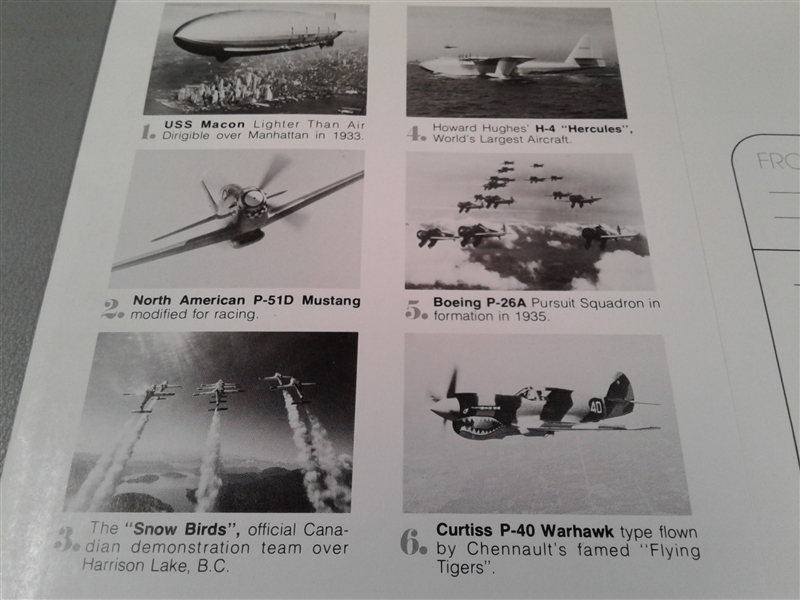 Vintage 1974 Historical Aviation Prints Nut Tree, California- New