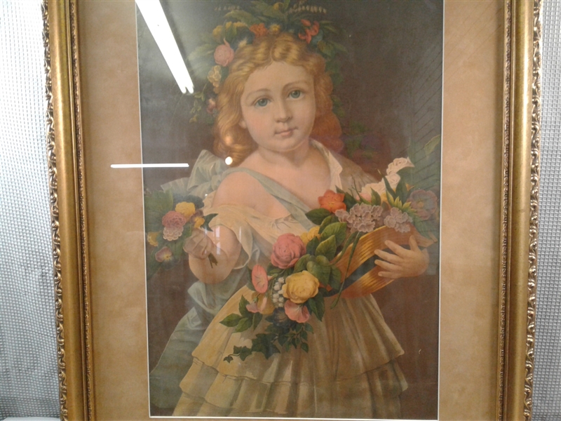 Picture Of A Girl With Flower