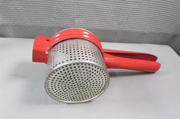 Vintage Kitchen Gadgets- Red Handle