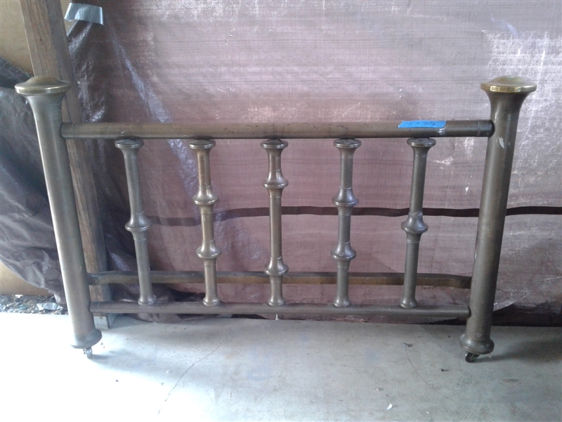 Vintage Brass Bed -Headboard and Footboard 