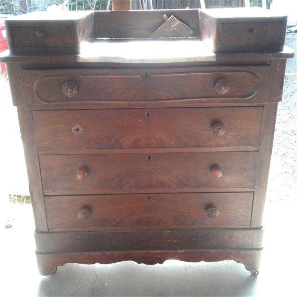 Antique Dresser with Marble Top