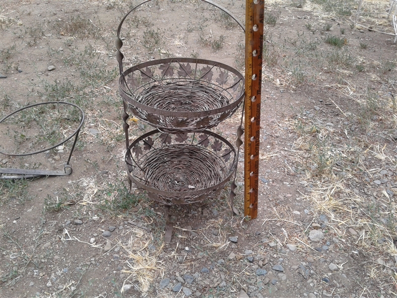 Wrought Iron Plant Stands and Metal Table Frame