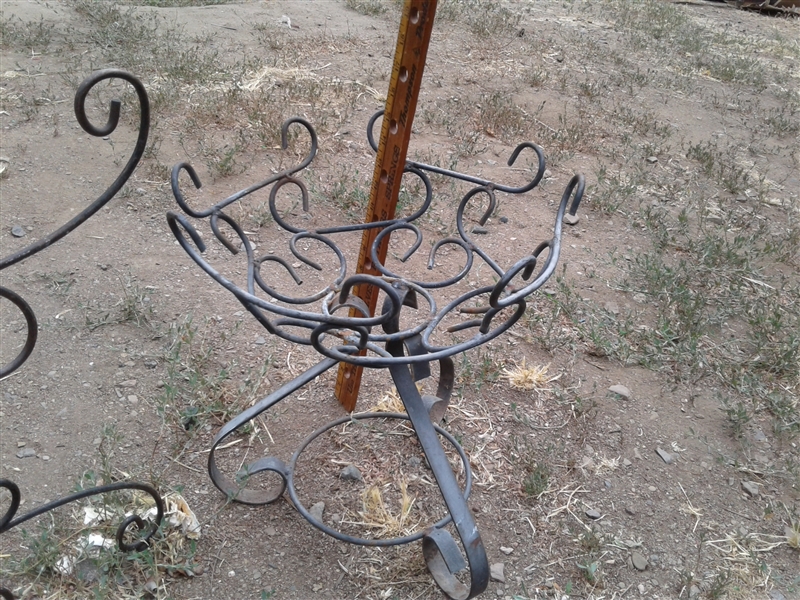 Wrought Iron Plant Stands and Metal Table Frame