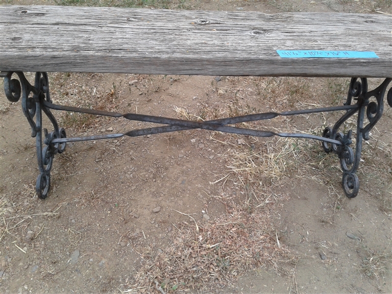 Cute Little Cast/Wrought Iron Bench