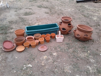 Terracotta Pots, Strawberry Planters and Plastic Planters