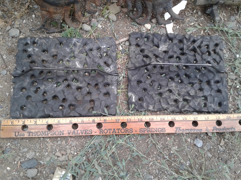 Metal Shelf and Cast Iron Decor