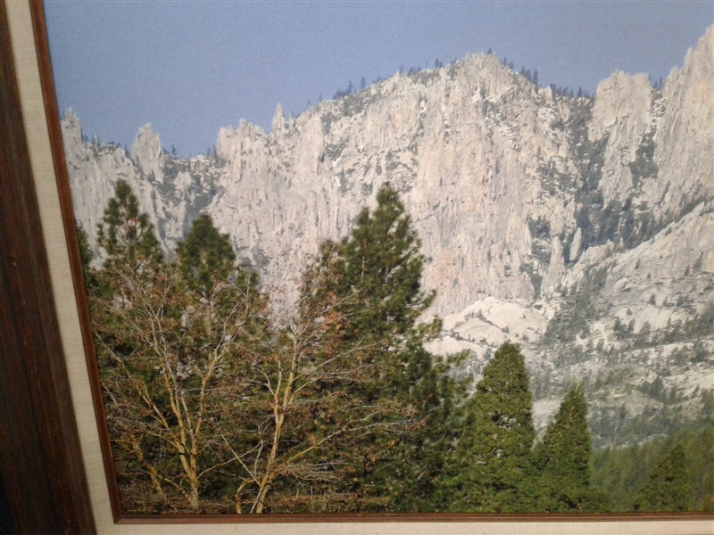 Framed Canvas Print Mountain Picture