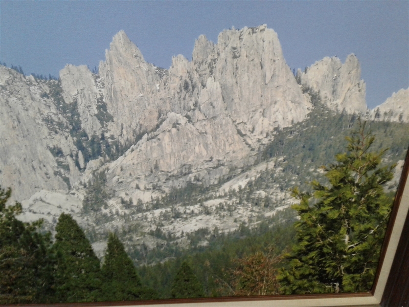 Framed Canvas Print Mountain Picture