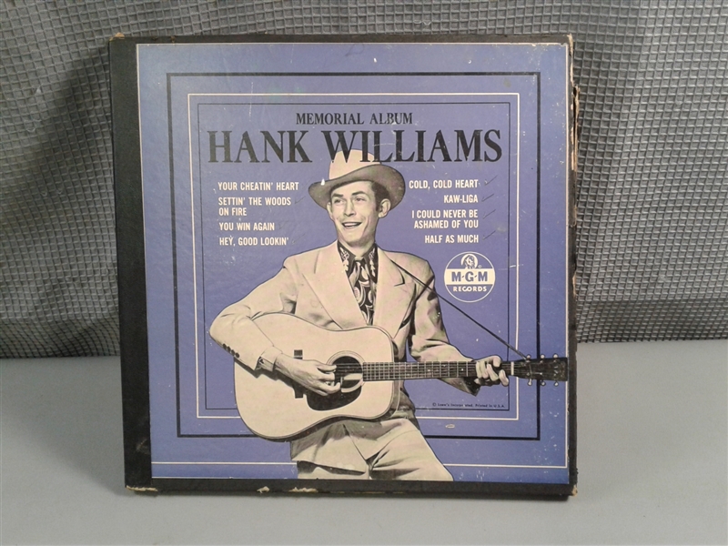 Vintage Hank Williams Memorial Album 10