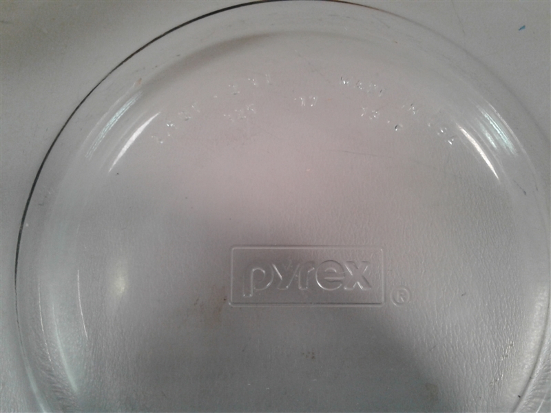 Pyrex and Sterling Colonial English Ironstone Dish