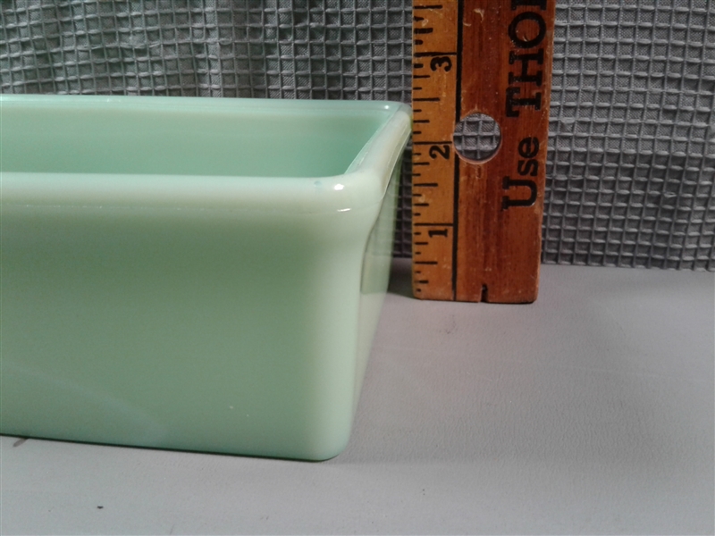 Vintage McKee Jadeite Refrigerator Dish with Lid