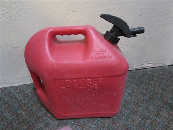 5 & 1.5 GALLON FUEL CANS